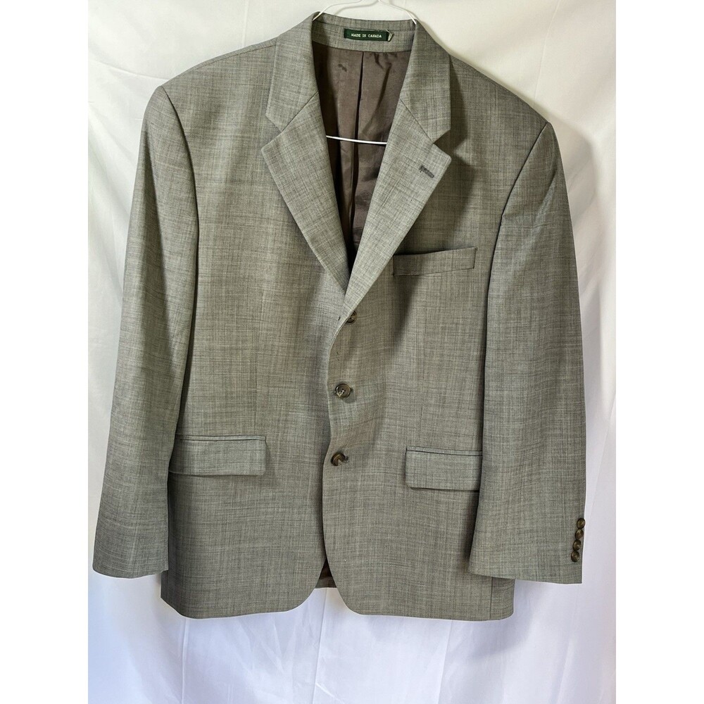 Lauren Ralph Lauren Men's Gray Wool Blazer Size 42S 3-Button